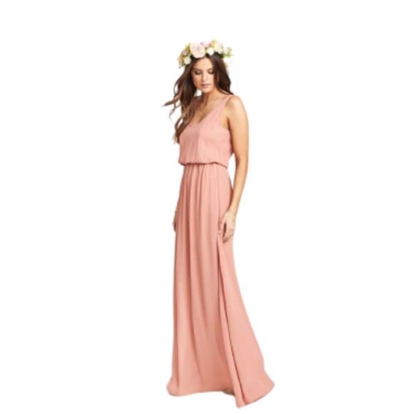 Show Me Your MUMU Kendall
Maxi V-Back Gown Dress Rustic Mauve
Crisp - Picture 3 of 8